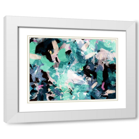 Deep Ocean White Modern Wood Framed Art Print with Double Matting by Urban Road