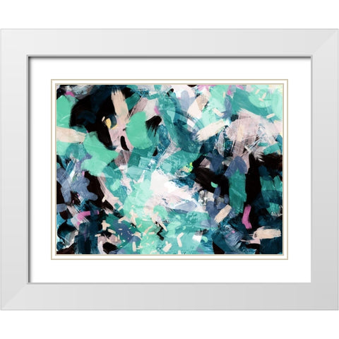 Deep Ocean White Modern Wood Framed Art Print with Double Matting by Urban Road