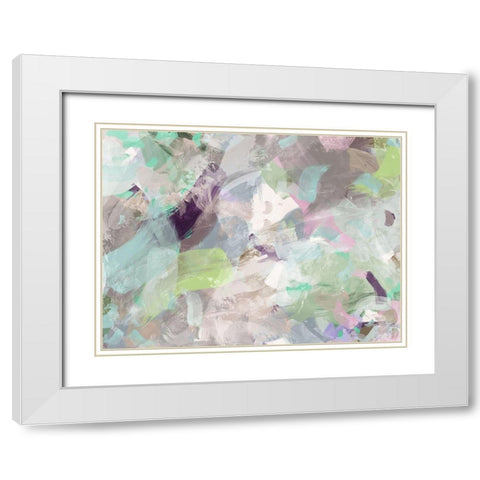 Pacific Calm White Modern Wood Framed Art Print with Double Matting by Urban Road