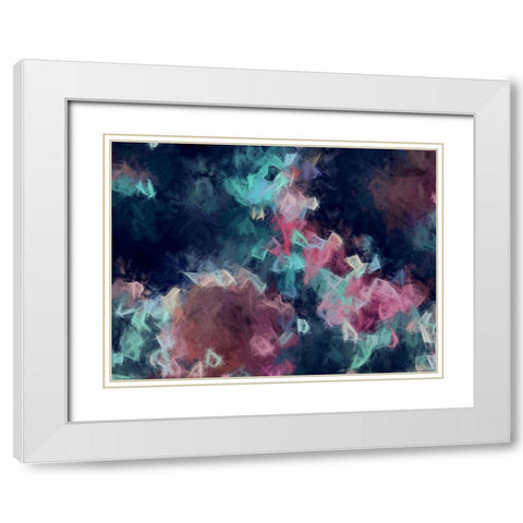 Diamond Storm White Modern Wood Framed Art Print with Double Matting by Urban Road