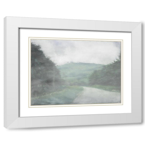 Wanderer White Modern Wood Framed Art Print with Double Matting by Urban Road