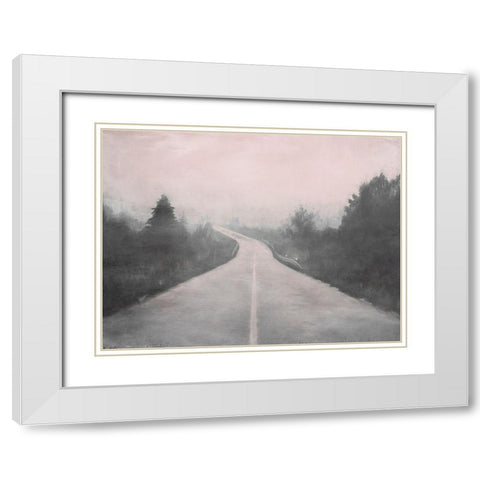 The Place Beyond White Modern Wood Framed Art Print with Double Matting by Urban Road