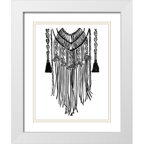 Wanderer Charcoal White Modern Wood Framed Art Print with Double Matting by Urban Road