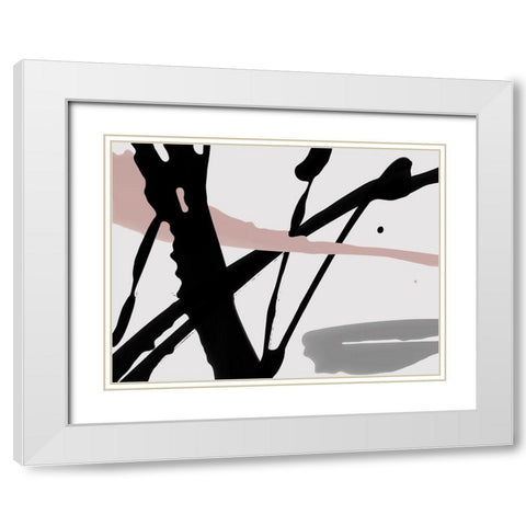 Ardor White Modern Wood Framed Art Print with Double Matting by Urban Road
