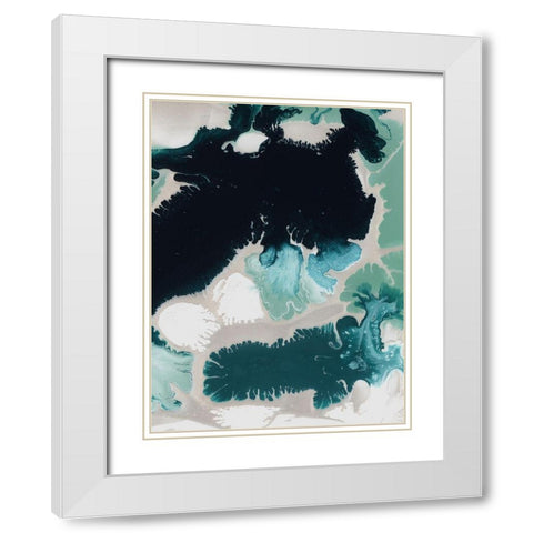 Maui White Modern Wood Framed Art Print with Double Matting by Urban Road