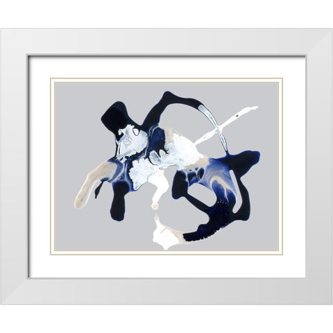 Blue Velvet White Modern Wood Framed Art Print with Double Matting by Urban Road