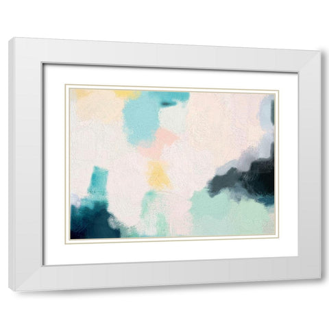 Sun Shower White Modern Wood Framed Art Print with Double Matting by Urban Road