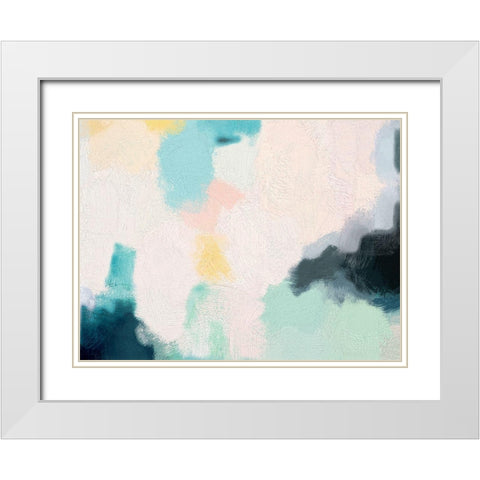 Sun Shower White Modern Wood Framed Art Print with Double Matting by Urban Road
