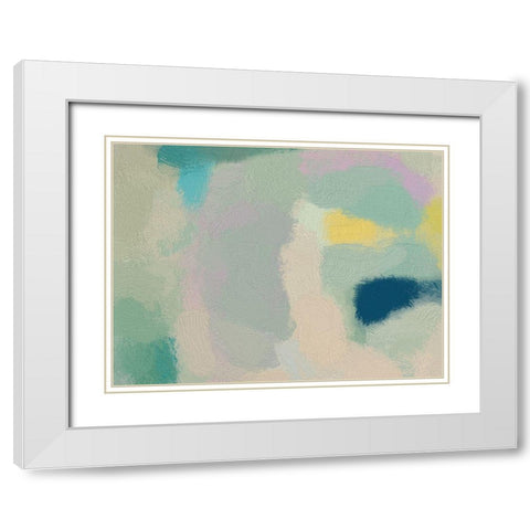 Twist of Lime White Modern Wood Framed Art Print with Double Matting by Urban Road