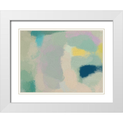 Twist of Lime White Modern Wood Framed Art Print with Double Matting by Urban Road