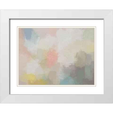 Fizzy Sherbet White Modern Wood Framed Art Print with Double Matting by Urban Road