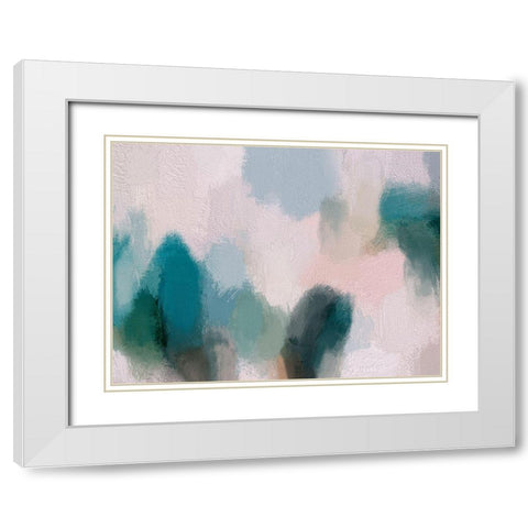 Symphony White Modern Wood Framed Art Print with Double Matting by Urban Road