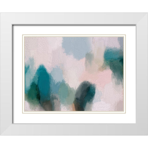 Symphony White Modern Wood Framed Art Print with Double Matting by Urban Road