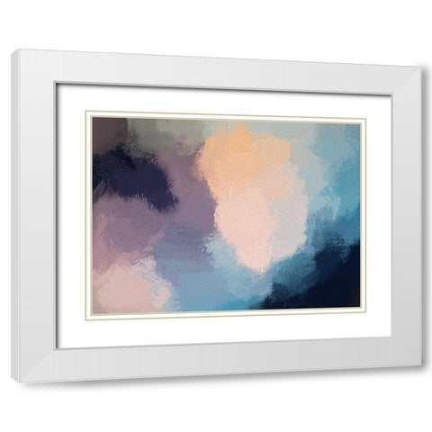 Dark Heather White Modern Wood Framed Art Print with Double Matting by Urban Road