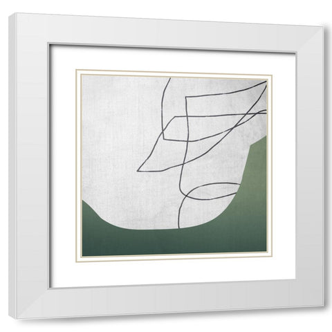 Spire White Modern Wood Framed Art Print with Double Matting by Urban Road