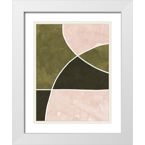 Sage White Modern Wood Framed Art Print with Double Matting by Urban Road