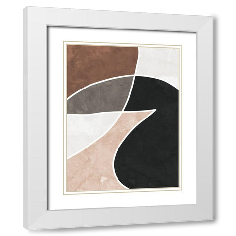 Dust White Modern Wood Framed Art Print with Double Matting by Urban Road