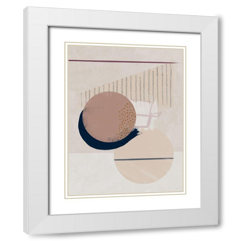 Solace White Modern Wood Framed Art Print with Double Matting by Urban Road