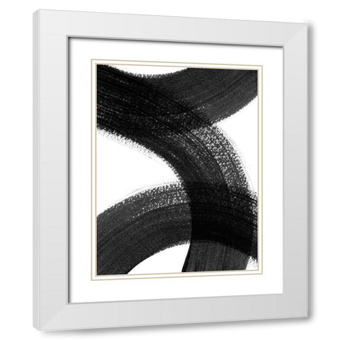 Formation I White Modern Wood Framed Art Print with Double Matting by Urban Road