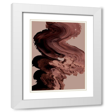 Clay White Modern Wood Framed Art Print with Double Matting by Urban Road