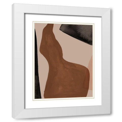 Adorn White Modern Wood Framed Art Print with Double Matting by Urban Road