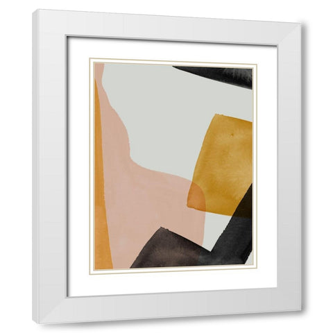 Gild White Modern Wood Framed Art Print with Double Matting by Urban Road