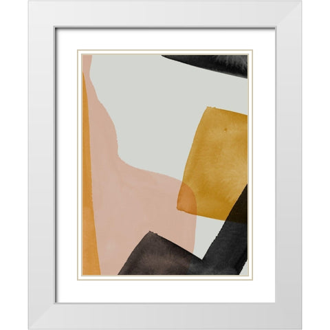 Gild White Modern Wood Framed Art Print with Double Matting by Urban Road