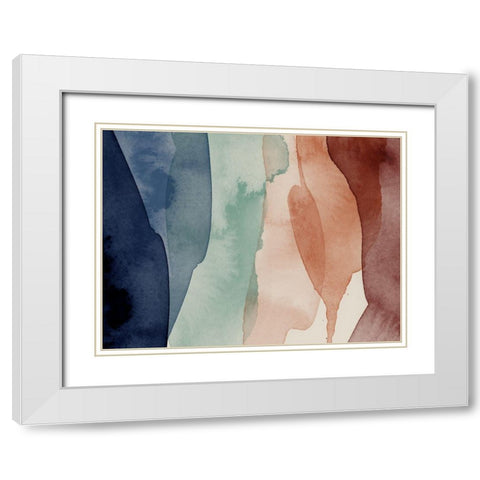 Prismatic White Modern Wood Framed Art Print with Double Matting by Urban Road