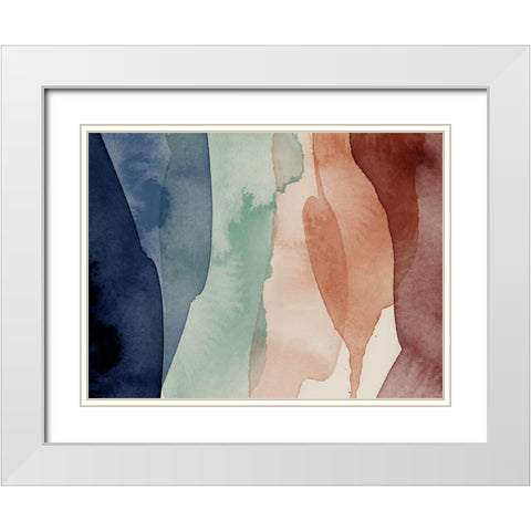 Prismatic White Modern Wood Framed Art Print with Double Matting by Urban Road