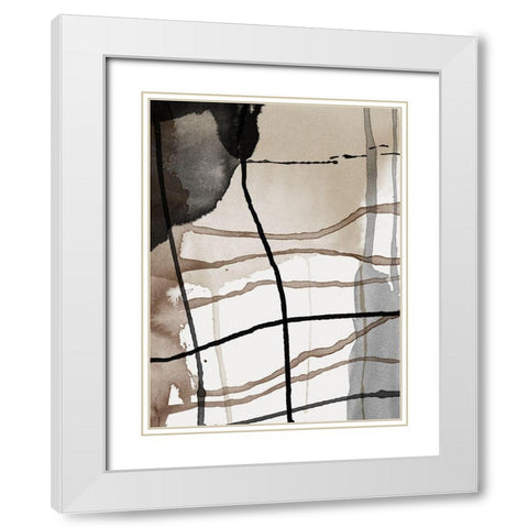 Perpetual Autumn White Modern Wood Framed Art Print with Double Matting by Urban Road