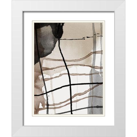 Perpetual Autumn White Modern Wood Framed Art Print with Double Matting by Urban Road