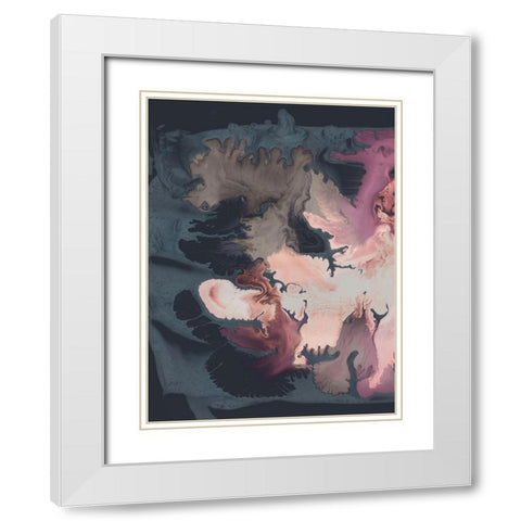 Dolce White Modern Wood Framed Art Print with Double Matting by Urban Road