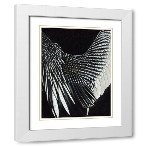 Motion White Modern Wood Framed Art Print with Double Matting by Urban Road