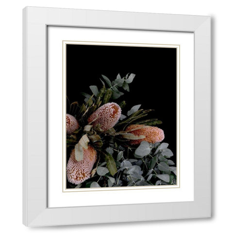 Botany White Modern Wood Framed Art Print with Double Matting by Urban Road