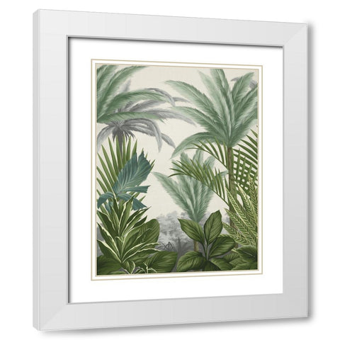 Las Palmas I White Modern Wood Framed Art Print with Double Matting by Urban Road