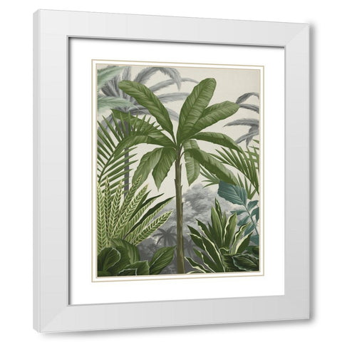 Las Palmas II White Modern Wood Framed Art Print with Double Matting by Urban Road