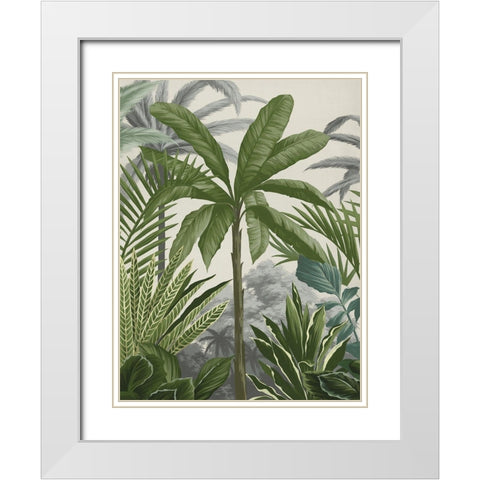 Las Palmas II White Modern Wood Framed Art Print with Double Matting by Urban Road