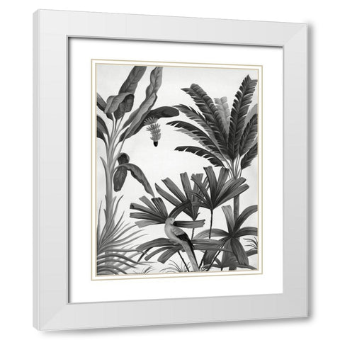 Dominica III White Modern Wood Framed Art Print with Double Matting by Urban Road