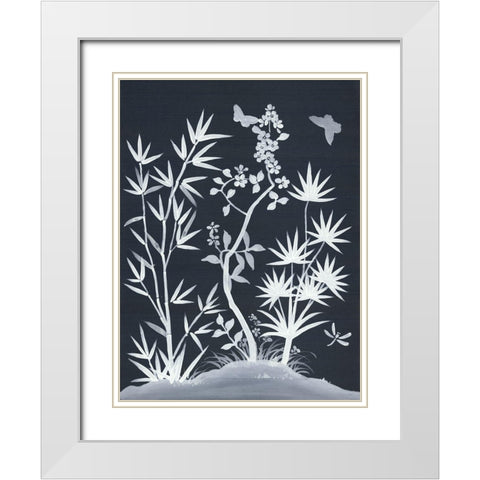 Zen Garden I White Modern Wood Framed Art Print with Double Matting by Urban Road