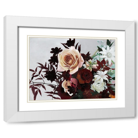 Ornamental White Modern Wood Framed Art Print with Double Matting by Urban Road