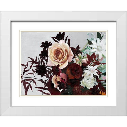 Ornamental White Modern Wood Framed Art Print with Double Matting by Urban Road