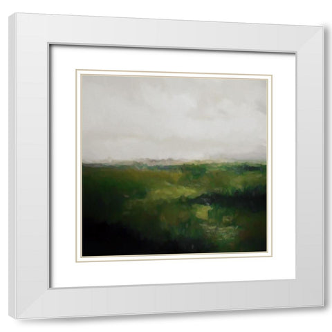 Woodroffe White Modern Wood Framed Art Print with Double Matting by Urban Road
