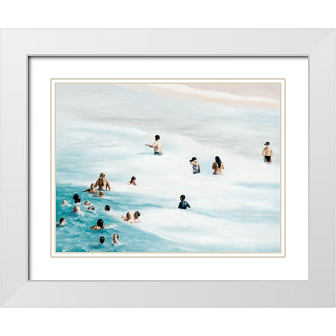 Heatwave White Modern Wood Framed Art Print with Double Matting by Urban Road