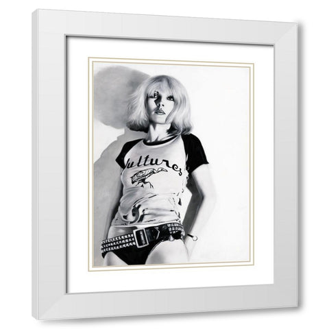 Call Me White Modern Wood Framed Art Print with Double Matting by Urban Road