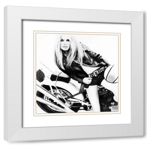 The Female White Modern Wood Framed Art Print with Double Matting by Urban Road