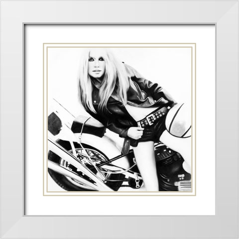 The Female White Modern Wood Framed Art Print with Double Matting by Urban Road