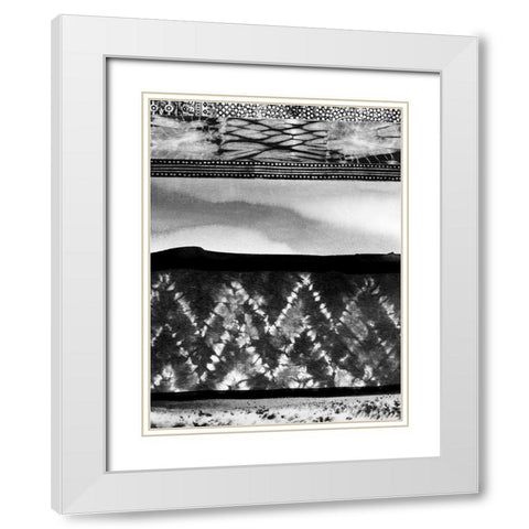 Wabi-Sabi Charcoal White Modern Wood Framed Art Print with Double Matting by Urban Road