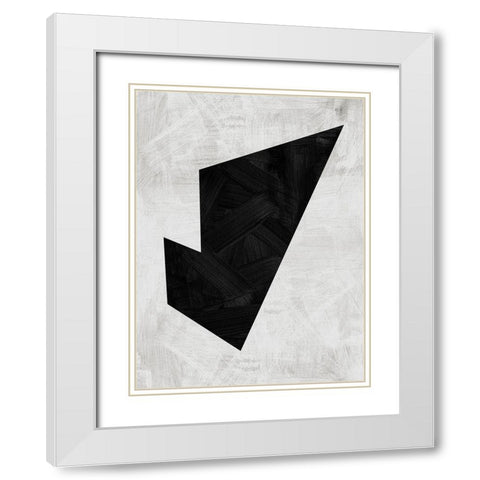 Tessellate White Modern Wood Framed Art Print with Double Matting by Urban Road