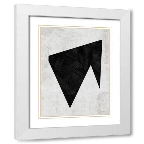 Kintsugi White Modern Wood Framed Art Print with Double Matting by Urban Road