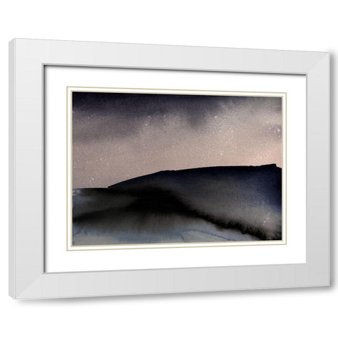 Orion White Modern Wood Framed Art Print with Double Matting by Urban Road